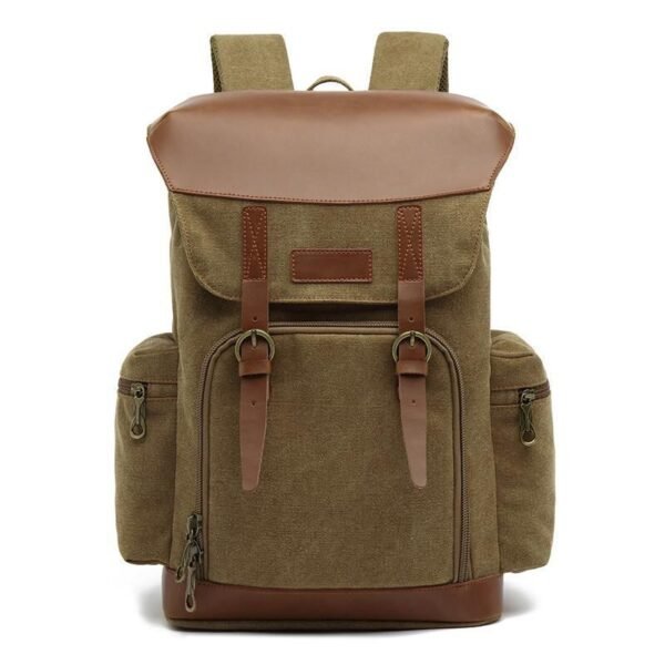 Potable Brown Leather Backpack