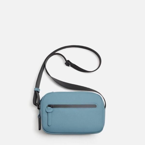 Men Zara Rubberised Crossbody Bag