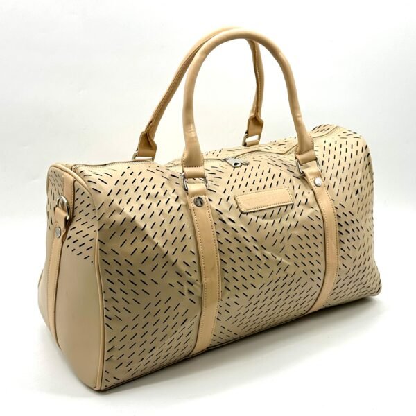 Yellow Leather Duffle bag