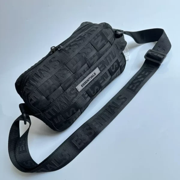 Essentials Fear Of God Woven Fashion Jacquard Crossbody Bag (Black)